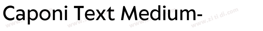 Caponi Text Medium字体转换 Caponi Text Medium字体转换